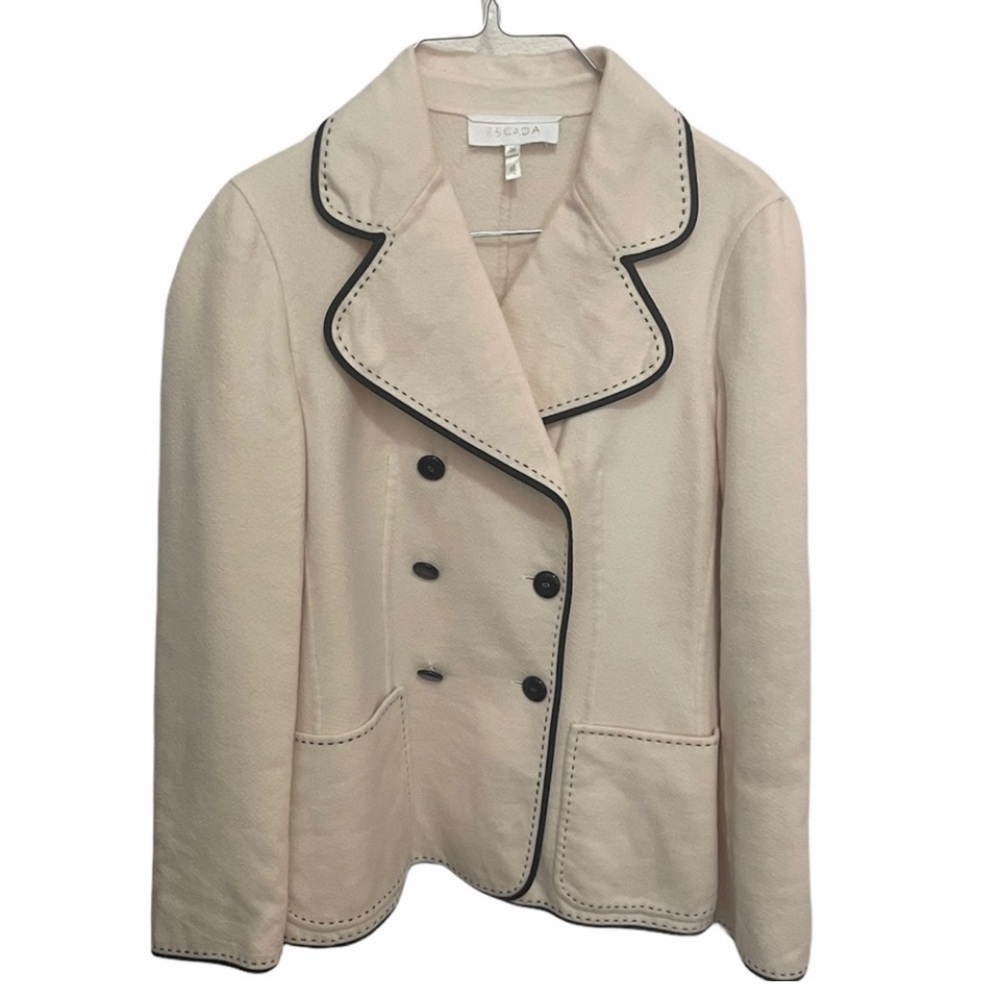 Escada Cream Double-Breasted Women's Jacket